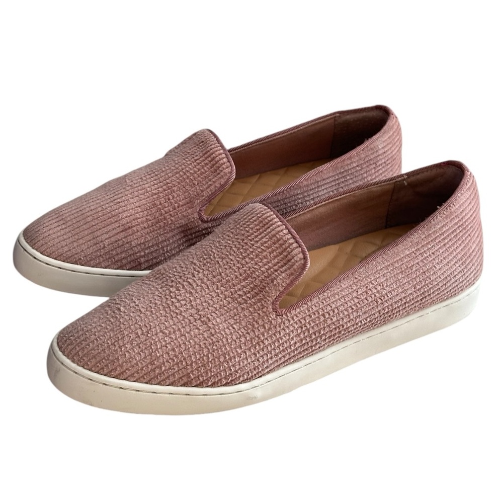Birdies Women's The Swift Carnation Blush Pink Velvet Corduroy Sneakers Size 7